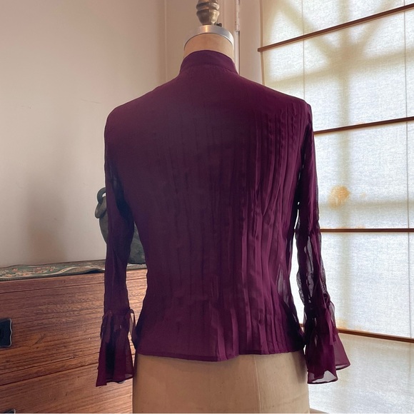 Purple Ruffle Blouse - Picture 4 of 4